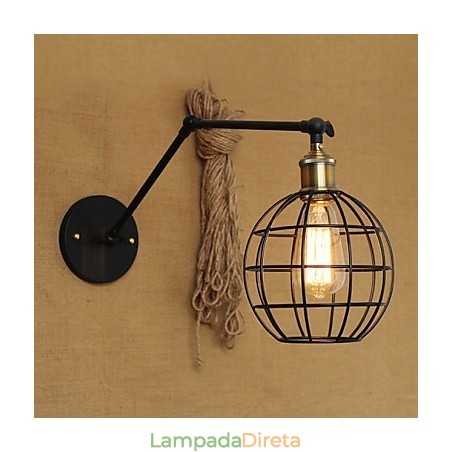 Arandelas de parede Luzes de balanço Luzes de parede de leitura Mini estilo rústico Lodge Metal Arandelas de parede Luzes de balanço Luzes de parede de leitura Mini estilo rústico Lodge Metal