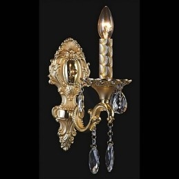 Luminária de parede de cristal luxuosa em lâmpada em destaque Candle