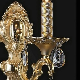 Luminária de parede de cristal luxuosa em lâmpada em destaque Candle