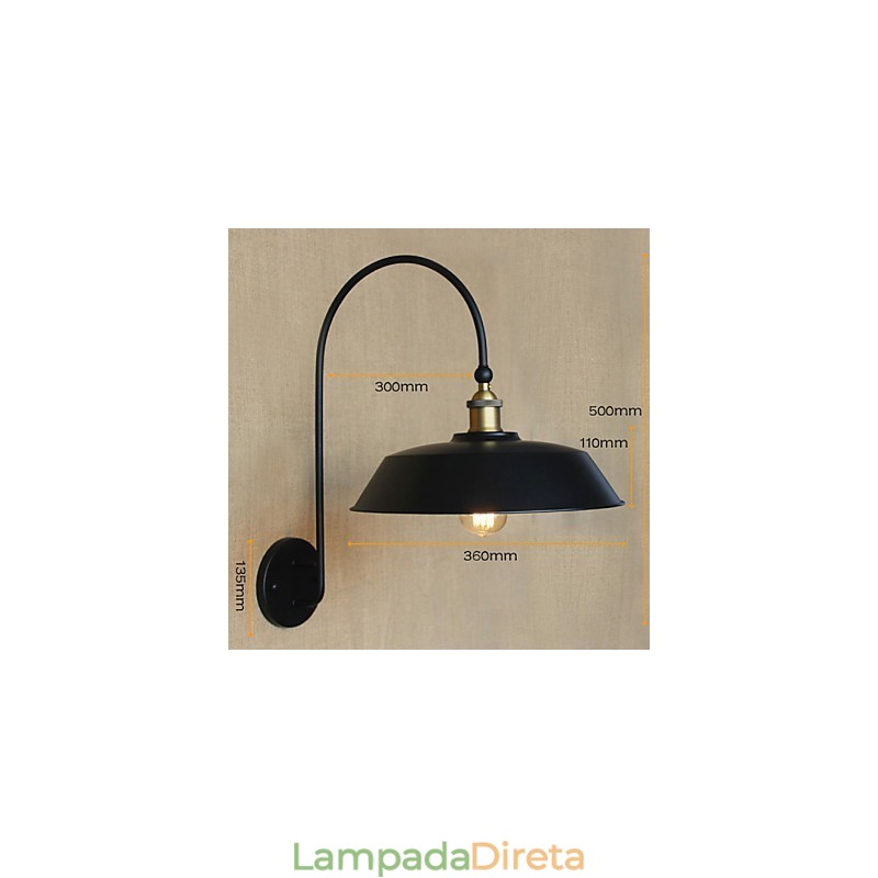 Criativo American Country Ferro Retro Redondo Industrial Sala de Estar Varanda Corredor Escadas Decoração de Quarto Lâmpada