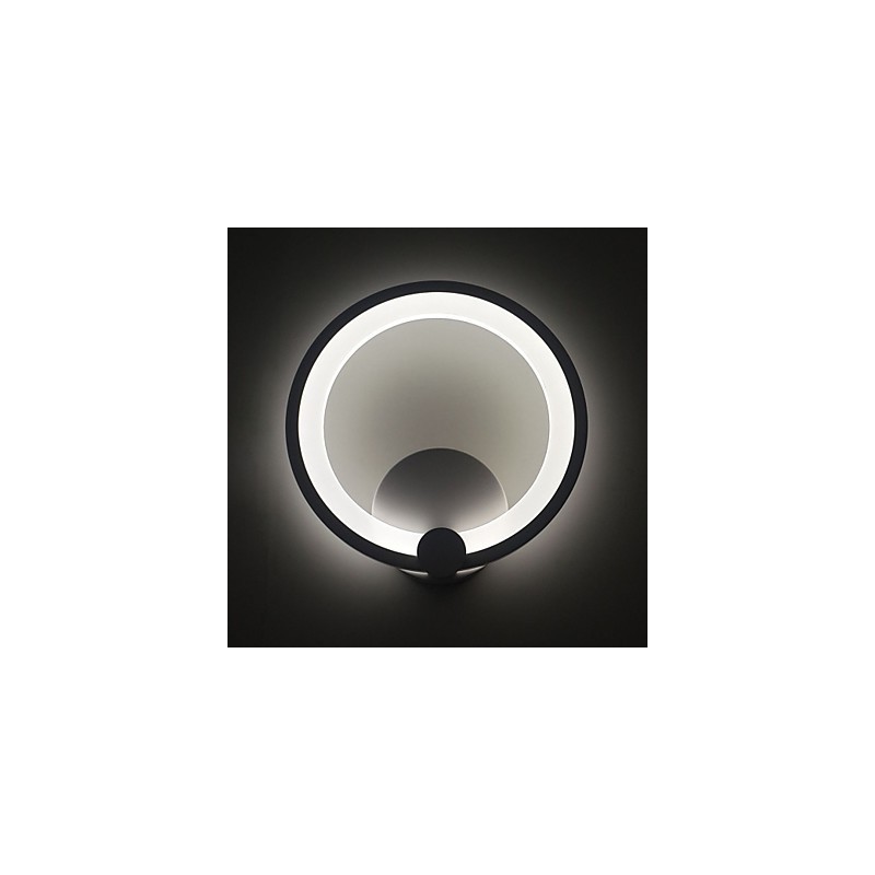 Arandelas de parede modernas Dia. 27CM Anel Metal Acrílico Contemporâneo 90 240V