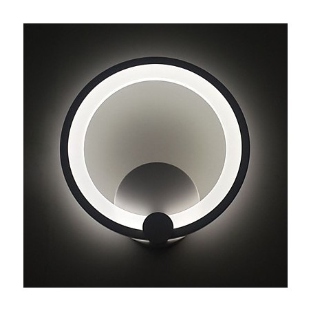 Arandelas de parede modernas Dia. 27CM Anel Metal Acrílico Contemporâneo 90 240V Arandelas de parede modernas Dia. 27CM Anel Metal Acrílico Contemporâneo 90 240V