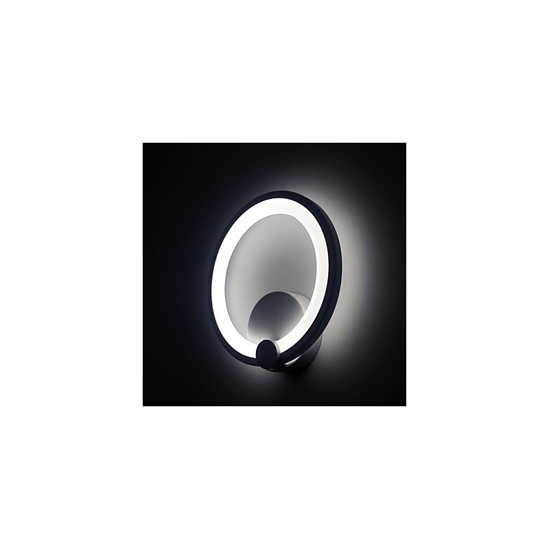 Arandelas de parede modernas Dia. 27CM Anel Metal Acrílico Contemporâneo 90 240V