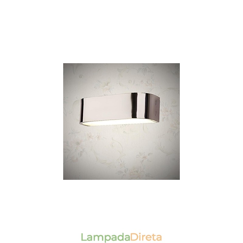 Luminárias de parede embutidas modernas contemporâneas de metal