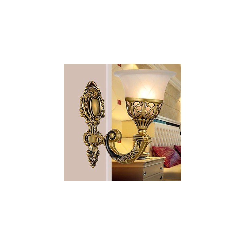 Luminária de parede europeia, corredor, escadas, luminária de parede do quarto, cabeceira da cama