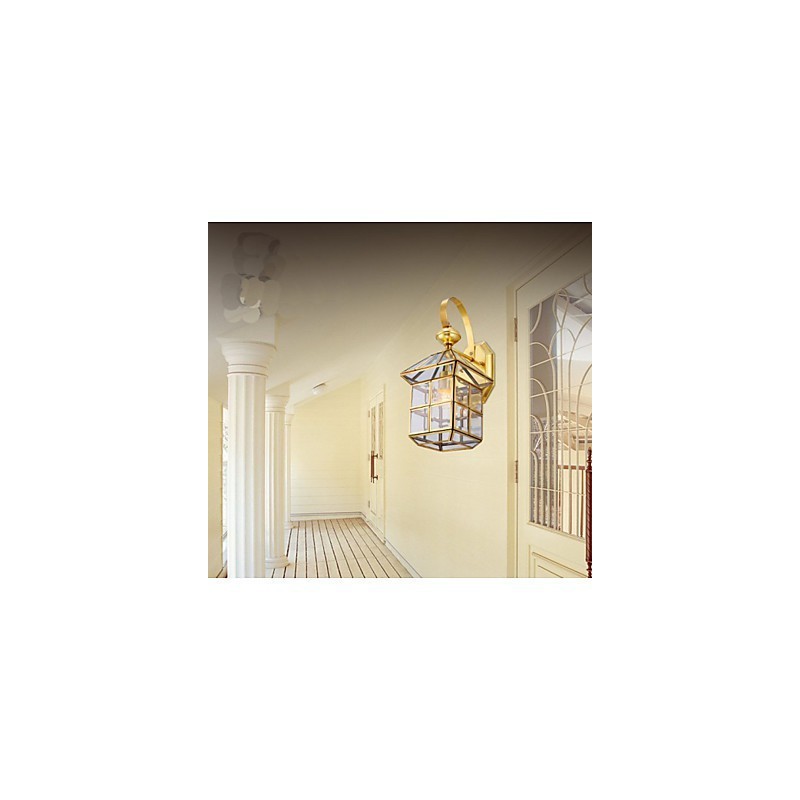 Lâmpada externa Lâmpada de jardim Lâmpada externa Lâmpada de cobre completo B