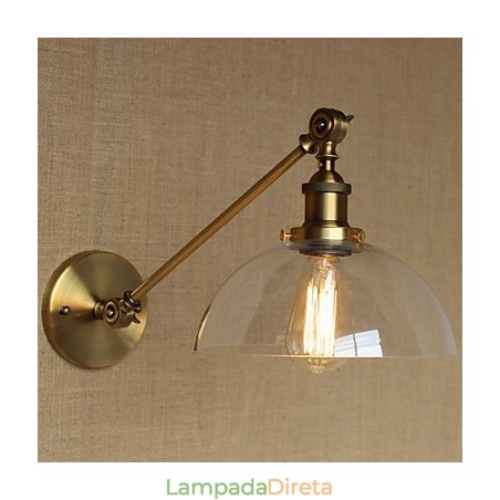 O ferro vidro bronze latão braço estilo retro criativo americano country hall quarto lâmpada de parede O ferro vidro bronze latão braço estilo retro criativo americano country hall quarto lâmpada de parede