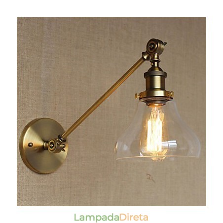 O ferro vidro bronze latão braço estilo retro criativo americano country hall quarto lâmpada de parede O ferro vidro bronze latão braço estilo retro criativo americano country hall quarto lâmpada de parede