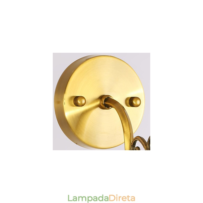 Luminárias de parede clássicas para quarto, luminárias de parede simples de metal para sala de estar, bar, café, corredor, varanda, luminária de parede