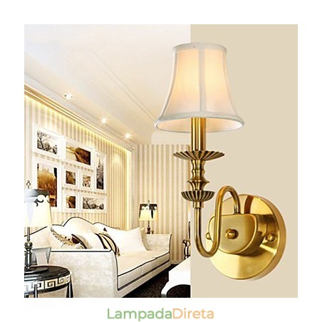 Luminárias de parede clássicas para quarto, luminárias de parede simples de metal para sala de estar, bar, café, corredor, varanda, luminária de parede Luminárias de parede clássicas para quarto, luminárias de parede simples de metal para sala de estar, bar, café, corredor, varanda, luminária de parede