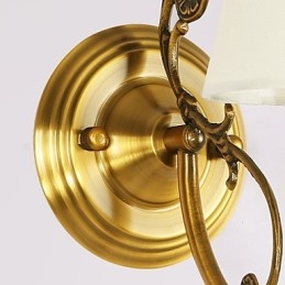 Luminárias de parede clássicas para quarto, luminárias de parede simples de metal para sala de estar, bar, café, corredor, varanda, luminária de parede