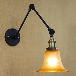 Apliques de parede Iluminação de banheiro Luzes de parede externas Luzes de parede de leitura Lodge rústico Metal