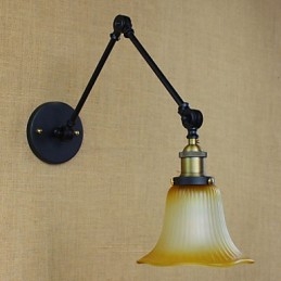 Apliques de parede Iluminação de banheiro Luzes de parede externas Luzes de parede de leitura Lodge rústico Metal