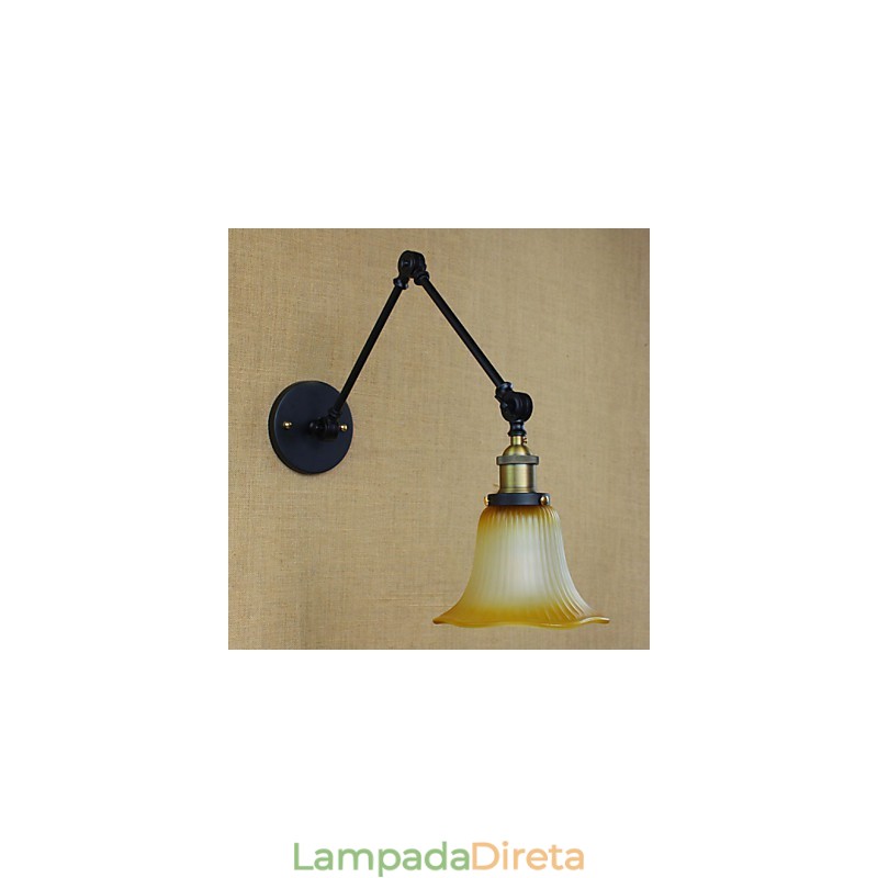 Apliques de parede Iluminação de banheiro Luzes de parede externas Luzes de parede de leitura Lodge rústico Metal