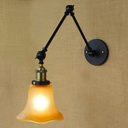 Apliques de parede Iluminação de banheiro Luzes de parede externas Luzes de parede de leitura Lodge rústico Metal