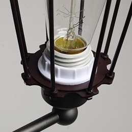 Loft American Country Iron Art Antique Wall Lamp Indústria Luzes