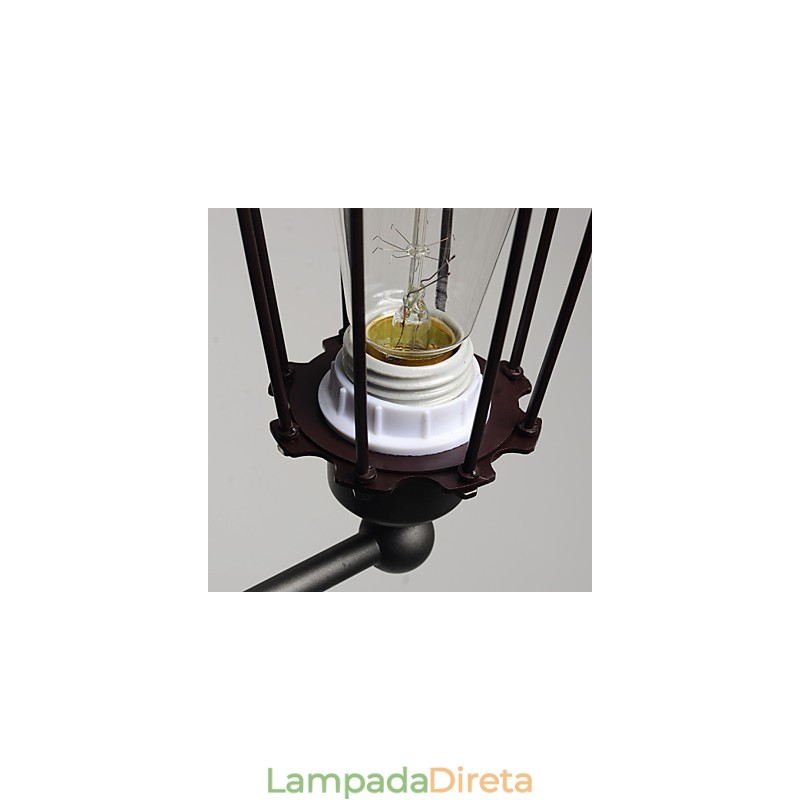 Loft American Country Iron Art Antique Wall Lamp Indústria Luzes