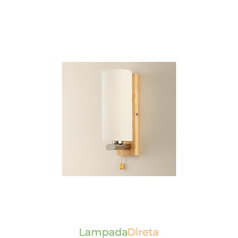 Apliques de parede Moderno Contemporâneo Madeira Bambu