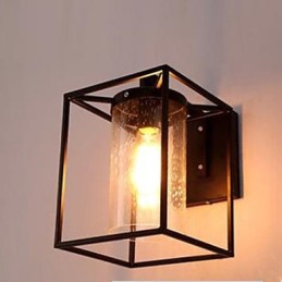 Luminária de parede estilo loft nórdico estilo contraído estilo country americano bolha de chuva vidro