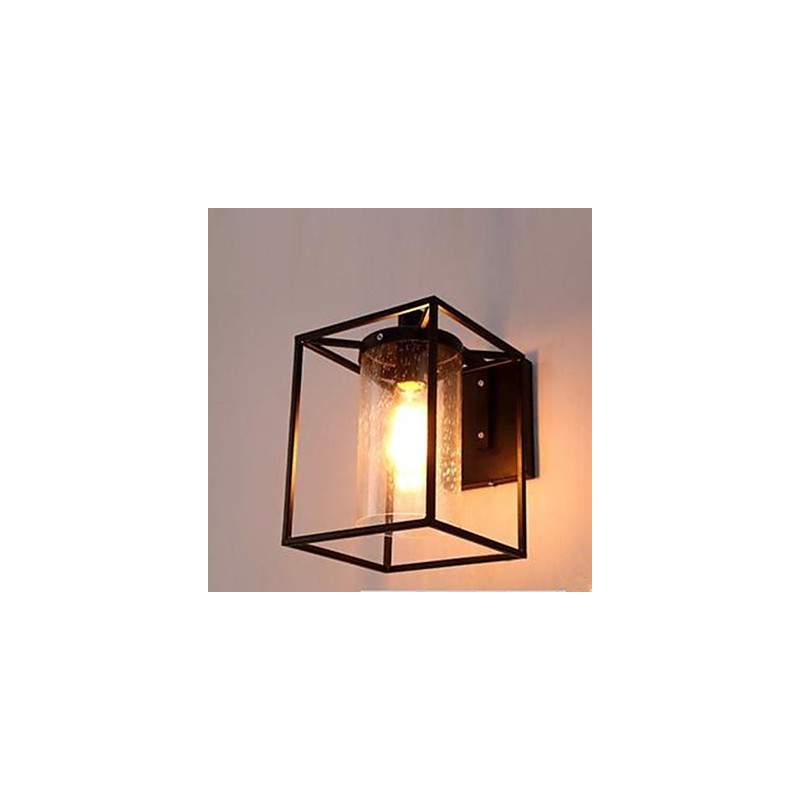 Luminária de parede estilo loft nórdico estilo contraído estilo country americano bolha de chuva vidro