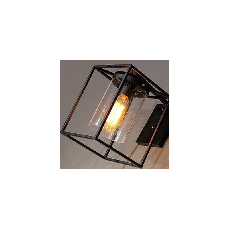 Luminária de parede estilo loft nórdico estilo contraído estilo country americano bolha de chuva vidro