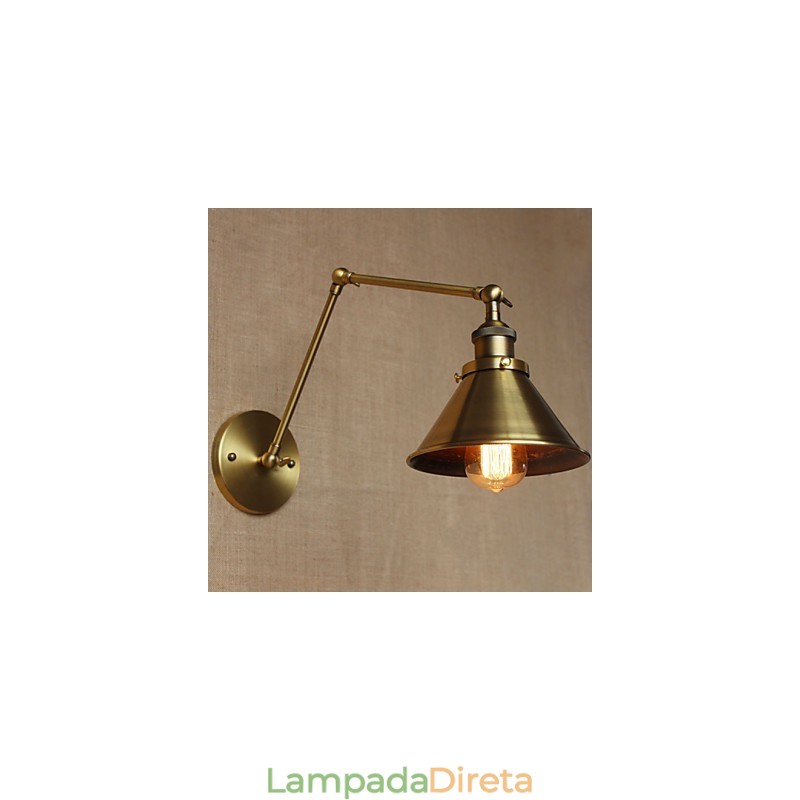 American Rural Countryside Retro Bronze Warehouse Restaurante Café Decorativo Wall Sconce