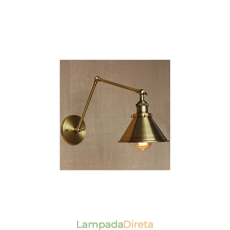 American Rural Countryside Retro Bronze Warehouse Restaurante Café Decorativo Wall Sconce