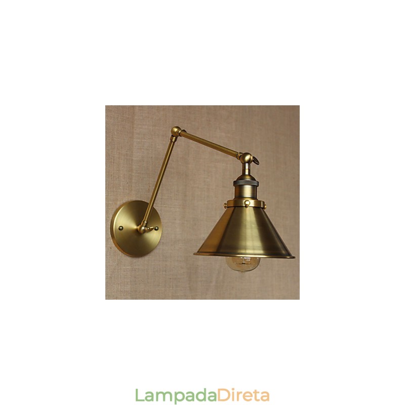 American Rural Countryside Retro Bronze Warehouse Restaurante Café Decorativo Wall Sconce