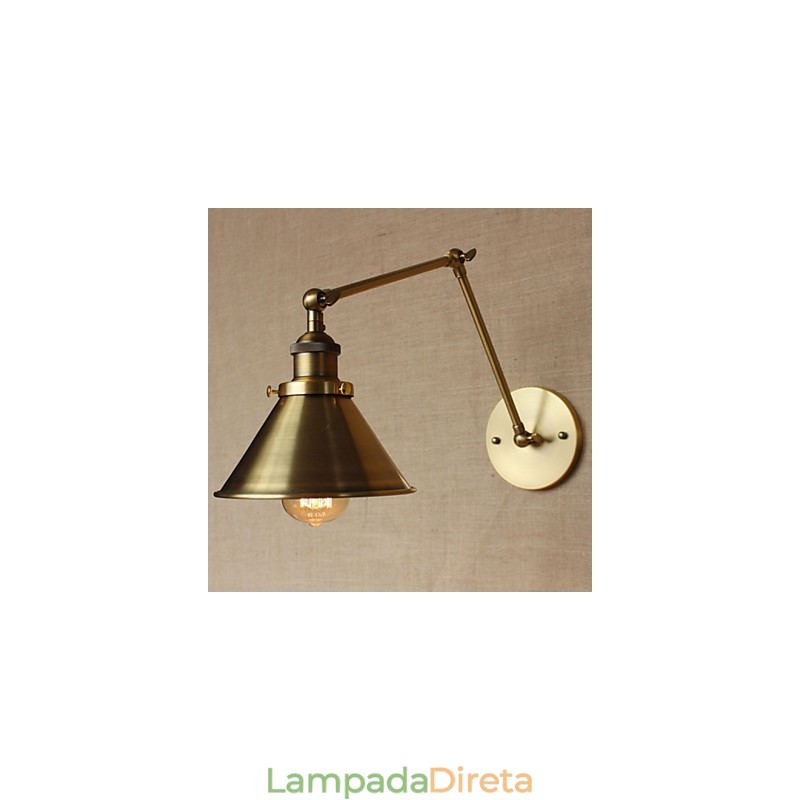 American Rural Countryside Retro Bronze Warehouse Restaurante Café Decorativo Wall Sconce