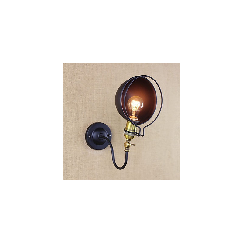 Arandelas de parede Luzes de balanço Luzes de parede de leitura Mini estilo rústico Lodge Metal