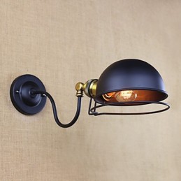 Arandelas de parede Luzes de balanço Luzes de parede de leitura Mini estilo rústico Lodge Metal