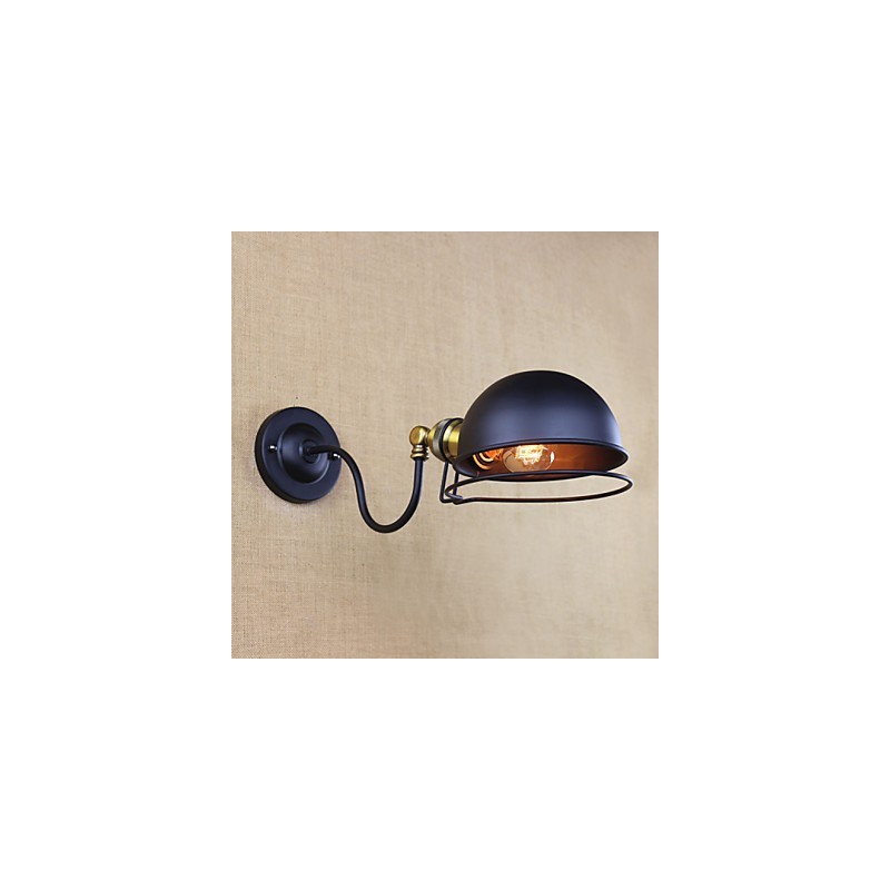 Arandelas de parede Luzes de balanço Luzes de parede de leitura Mini estilo rústico Lodge Metal