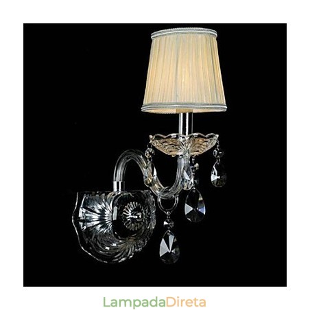 Cristal Mini Estilo Arandelas de Parede Vela Luzes de Parede Modernas Contemporâneas Vidro Cristal Mini Estilo Arandelas de Parede Vela Luzes de Parede Modernas Contemporâneas Vidro
