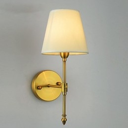 Luminárias de parede clássicas para quarto, luminárias de parede simples de metal para sala de estar, bar, café, corredor, varanda, luminária de parede