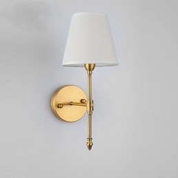 Luminárias de parede clássicas para quarto, luminárias de parede simples de metal para sala de estar, bar, café, corredor, varanda, luminária de parede