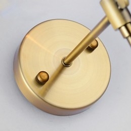 Luminárias de parede clássicas para quarto, luminárias de parede simples de metal para sala de estar, bar, café, corredor, varanda, luminária de parede