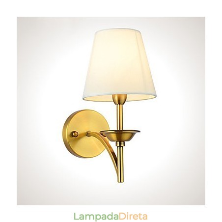 Luminárias de parede clássicas para quarto, luminárias de parede simples de metal para sala de estar, bar, café, corredor, varanda, luminária de parede Luminárias de parede clássicas para quarto, luminárias de parede simples de metal para sala de estar, bar, café, corredor, varanda, luminária de parede