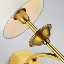 Luminárias de parede clássicas para quarto, luminárias de parede simples de metal para sala de estar, bar, café, corredor, varanda, luminária de parede