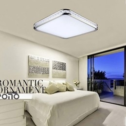 Luminária embutida de acrílico moderna de luxo com luz ajustável dourada ou prateada, você pode escolher