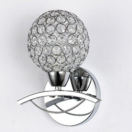 Apliques de parede Luminárias de parede de leitura Cristal Mini Estilo Moderno Contemporâneo Metal