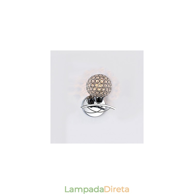 Apliques de parede Luminárias de parede de leitura Cristal Mini Estilo Moderno Contemporâneo Metal