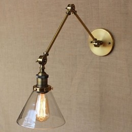 Loja Vintage Retro Exclusivamente Design Moderno Bronze Igreja Lobby Decorado Quarto Luminária de Parede