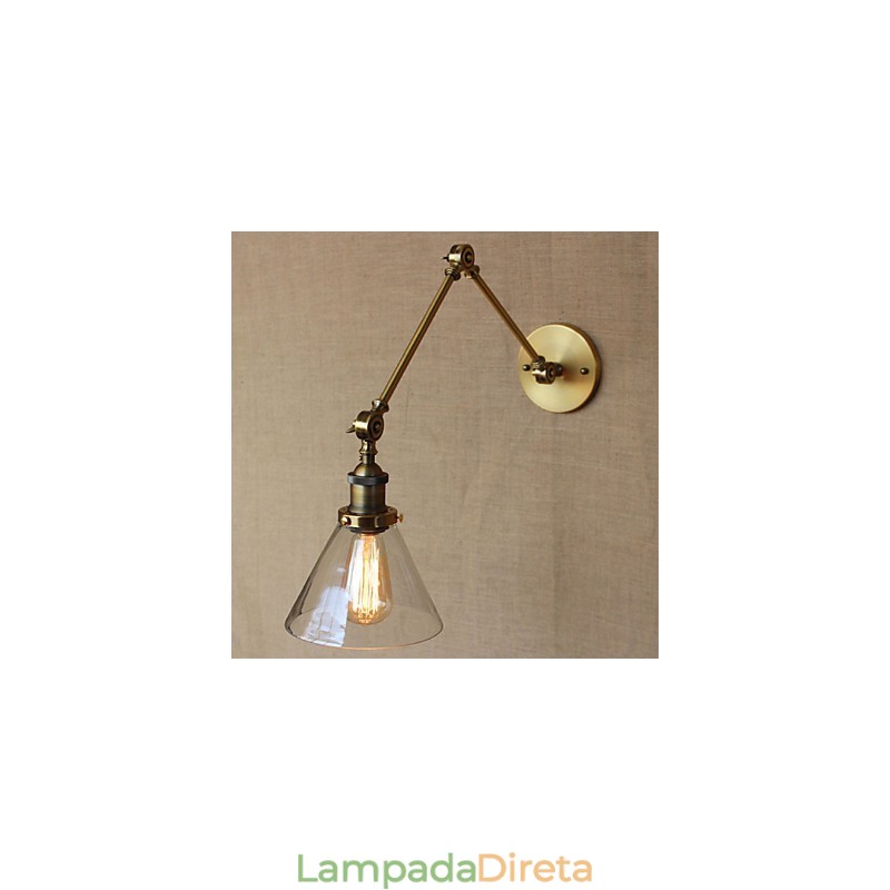Loja Vintage Retro Exclusivamente Design Moderno Bronze Igreja Lobby Decorado Quarto Luminária de Parede