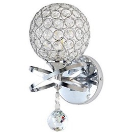 Apliques de parede de cristal Moderno Contemporâneo G9 Metal