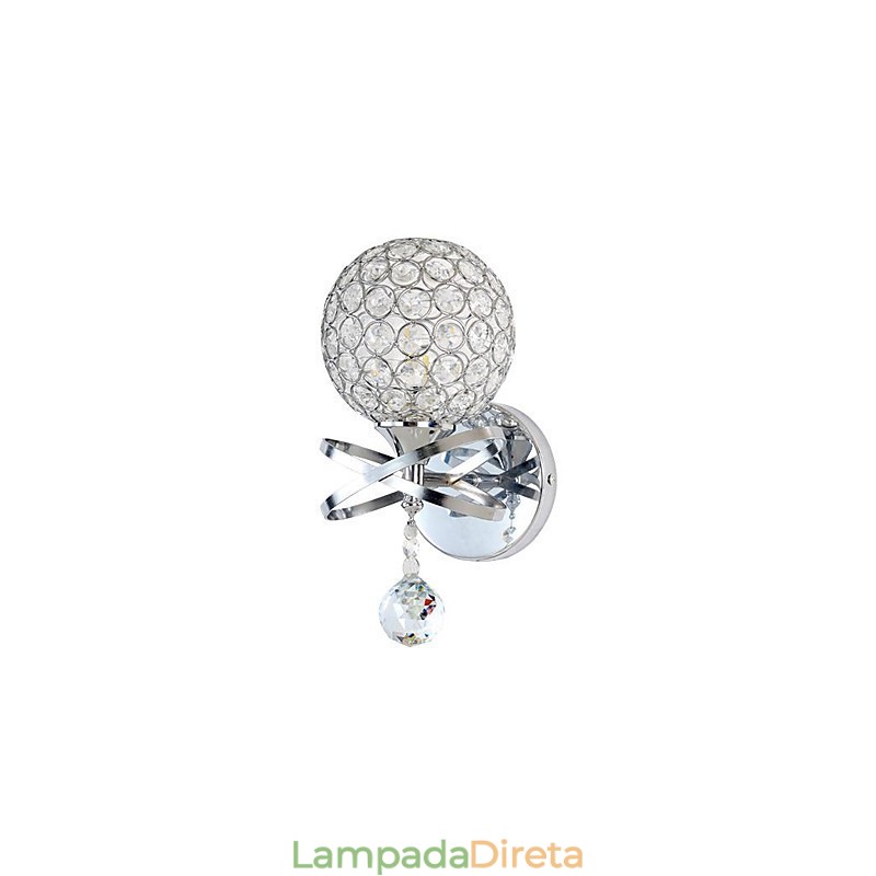 Apliques de parede de cristal Moderno Contemporâneo G9 Metal