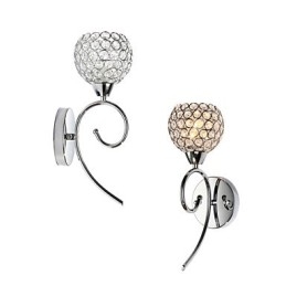 Apliques de parede Luminárias de parede de leitura Cristal Mini Estilo Moderno Contemporâneo Metal