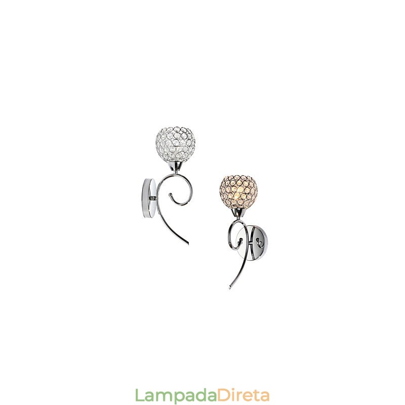 Apliques de parede Luminárias de parede de leitura Cristal Mini Estilo Moderno Contemporâneo Metal