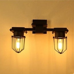 Luminária de parede em ferro forjado, escada para corredor, cabeceira de cama