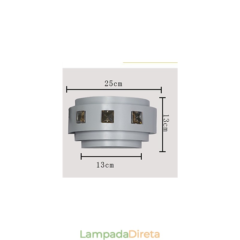 Apliques de parede Mini Style Moderno Contemporâneo Metal