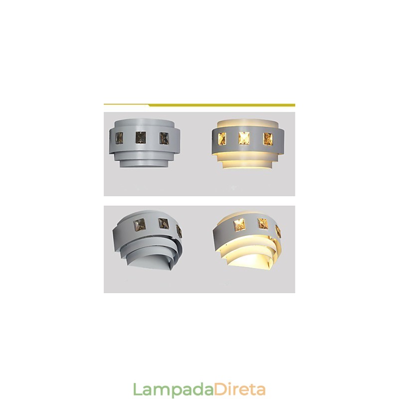 Apliques de parede Mini Style Moderno Contemporâneo Metal